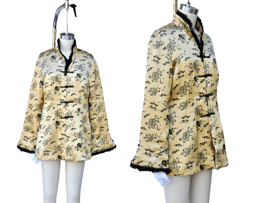 SILK & FUR Puffer Jacket - NWT - Asian Zen Chinese Japanese - Lightweight M | eBay US