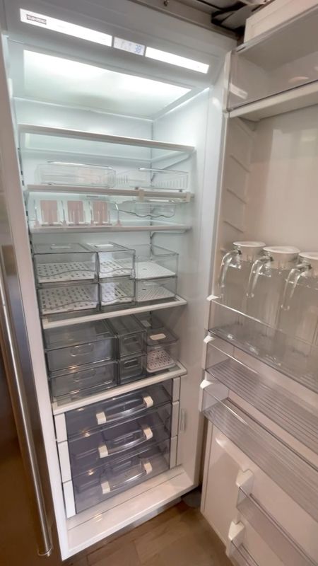 All the Tupperware I use to help keep my fridge organized. This helps keep your veggies and fruits fresh. 
I love this system. 
Strawberry slicer 
Expandable strainer 
Egg drawer to save space (attaches to top of shelf)
Rollout trays to easily access items 
Drink dispenser holder 
Fruit and veggie bins 

#LTKsalealert #LTKhome #LTKVideo