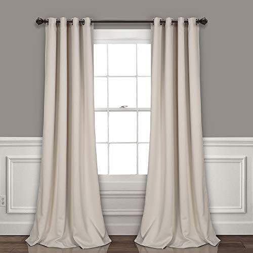 Lush Decor Wheat Curtains-Grommet Panel with Insulated Blackout Lining, Room Darkening Window Set... | Amazon (US)