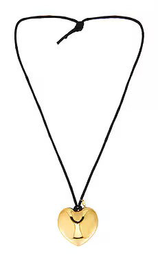 Maison Irem Big Heart Necklace in Gold from Revolve.com | Revolve Clothing (Global)