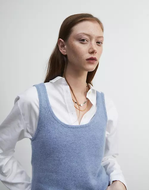 Clemence Cropped Sweater Tank | Madewell