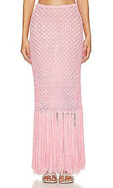 DEVON WINDSOR Lacey Skirt in Flamingo from Revolve.com | Revolve Clothing (Global)