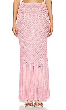 DEVON WINDSOR Lacey Skirt in Flamingo from Revolve.com | Revolve Clothing (Global)