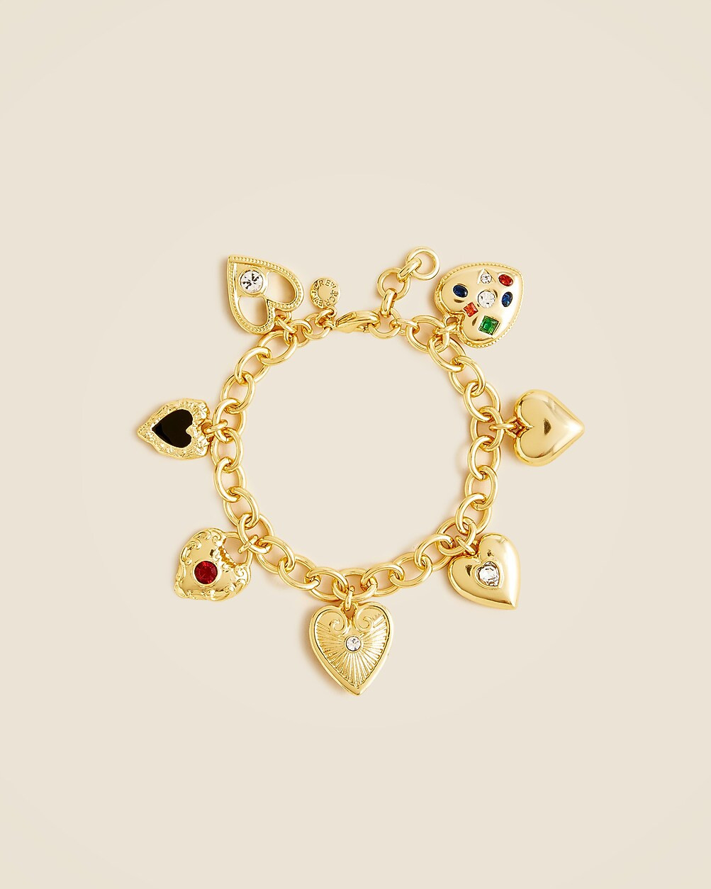 Heart charm bracelet | J. Crew US