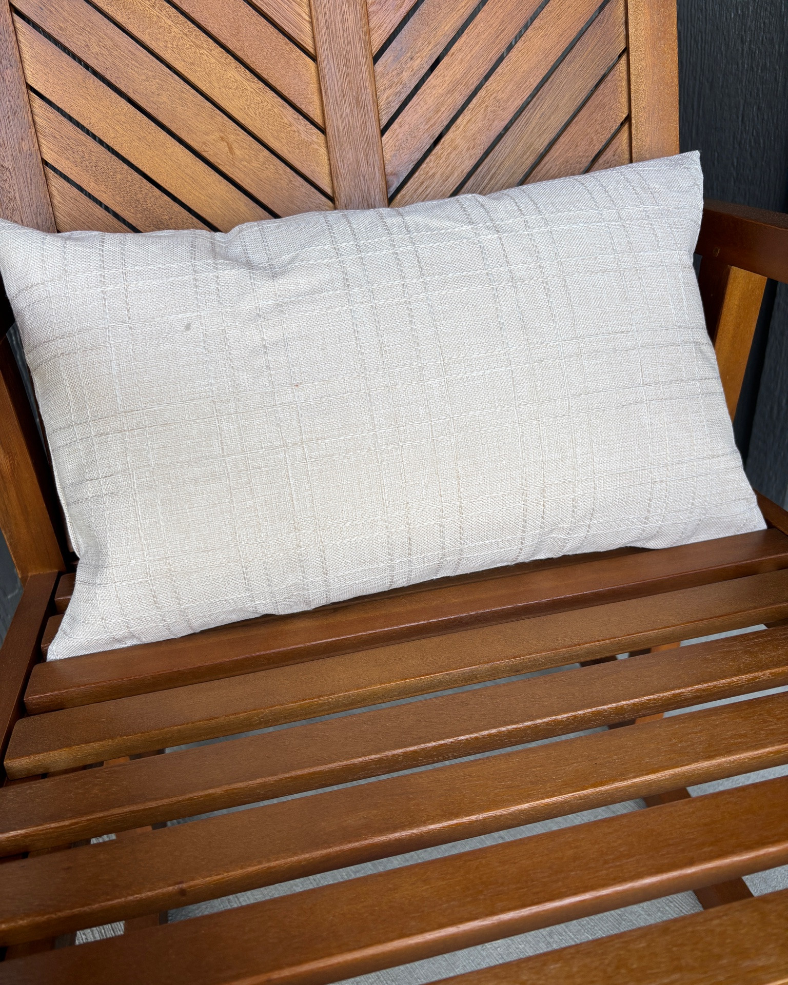 Loving these neutral beige lumbar pillows + pillow covers for our front porch chairs⛅️

#LTKSeasonal #LTKHome