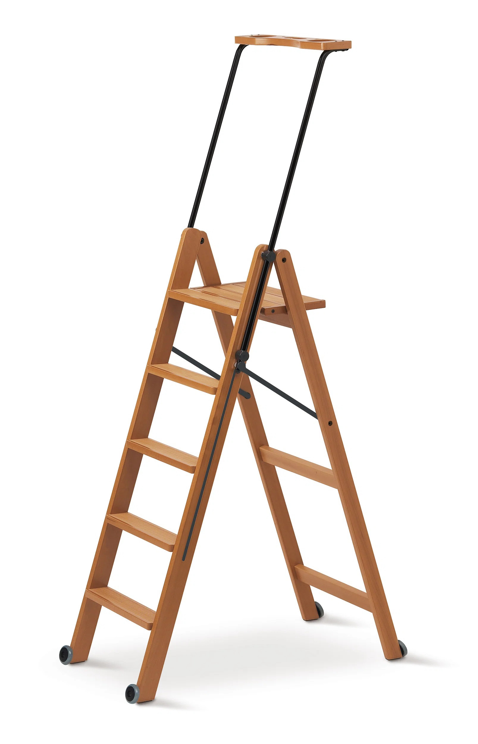 Bella 5 - Step Wood Folding Small Step Ladder | Wayfair UK
