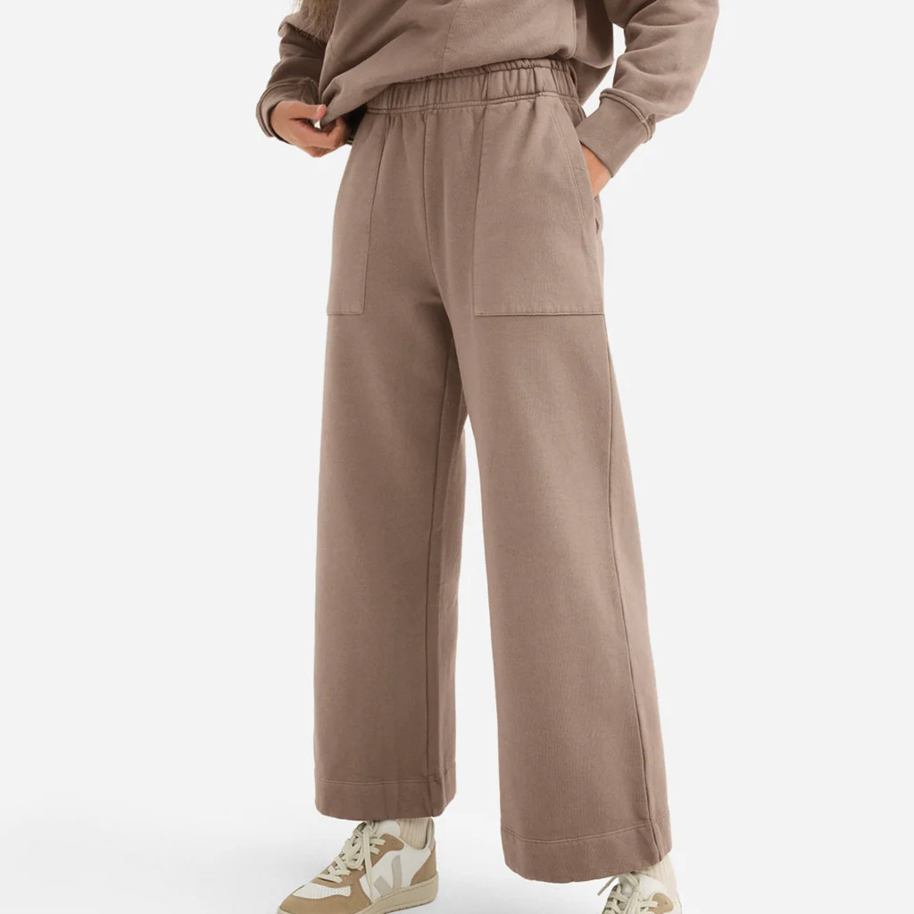 Organic Fleece Wide Leg Pant | MATE The Label