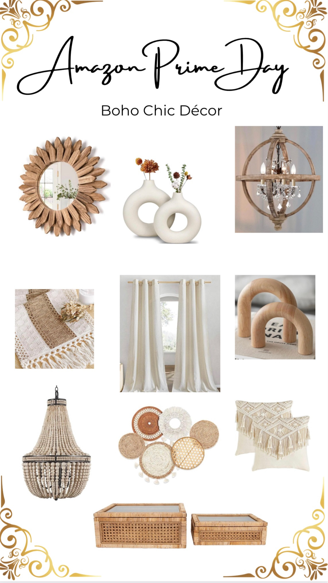 Boho chic home décor! How gorgeous are these neutral but textured and  options to create the perfect boho look in your home?! Gorgeous linen curtains on sale along with accent pieces and beautiful light fixtures. Happy shopping, friends!
#amazonprimeday #salealert #bohochic #bohohome

#LTKhome #LTKFind #LTKxPrimeDay