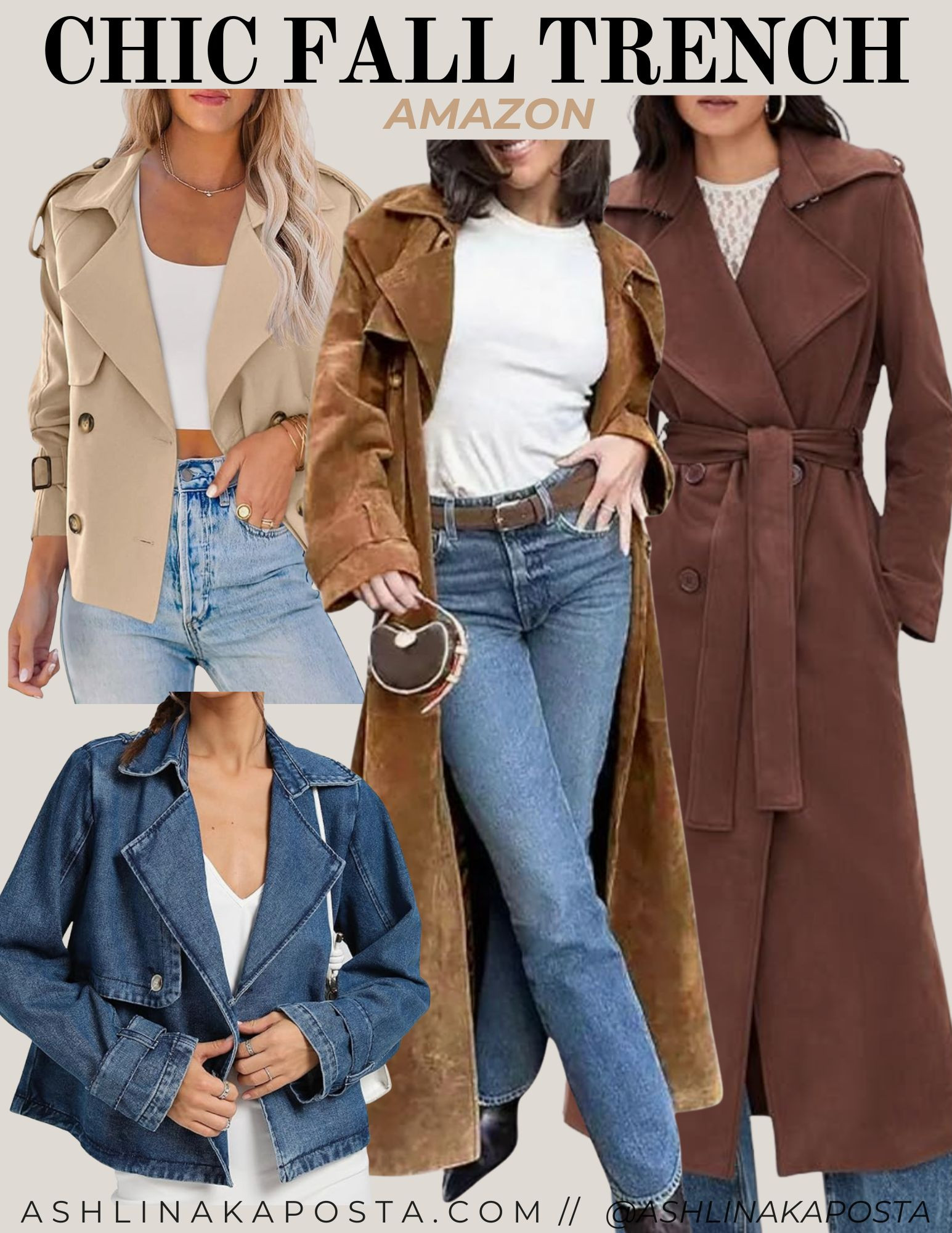 The most fabulous Fall trench coats I found on Amazon. All of these are on my list 

 #LTKFindsUnder50 #LTKStyleTip