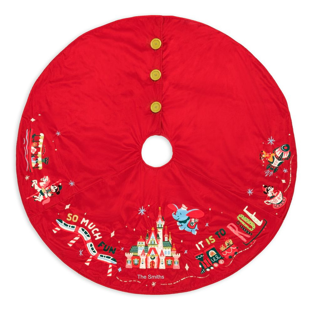 Mickey Mouse and Friends Fantasyland Castle Holiday Tree Skirt Personalized Official shopDisney | Disney Store