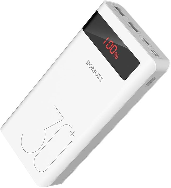 ROMOSS Sense8P+ 30000mAh Power Bank, 18W Type C PD Fast Charge Portable Charger with 3 Outputs an... | Amazon (US)