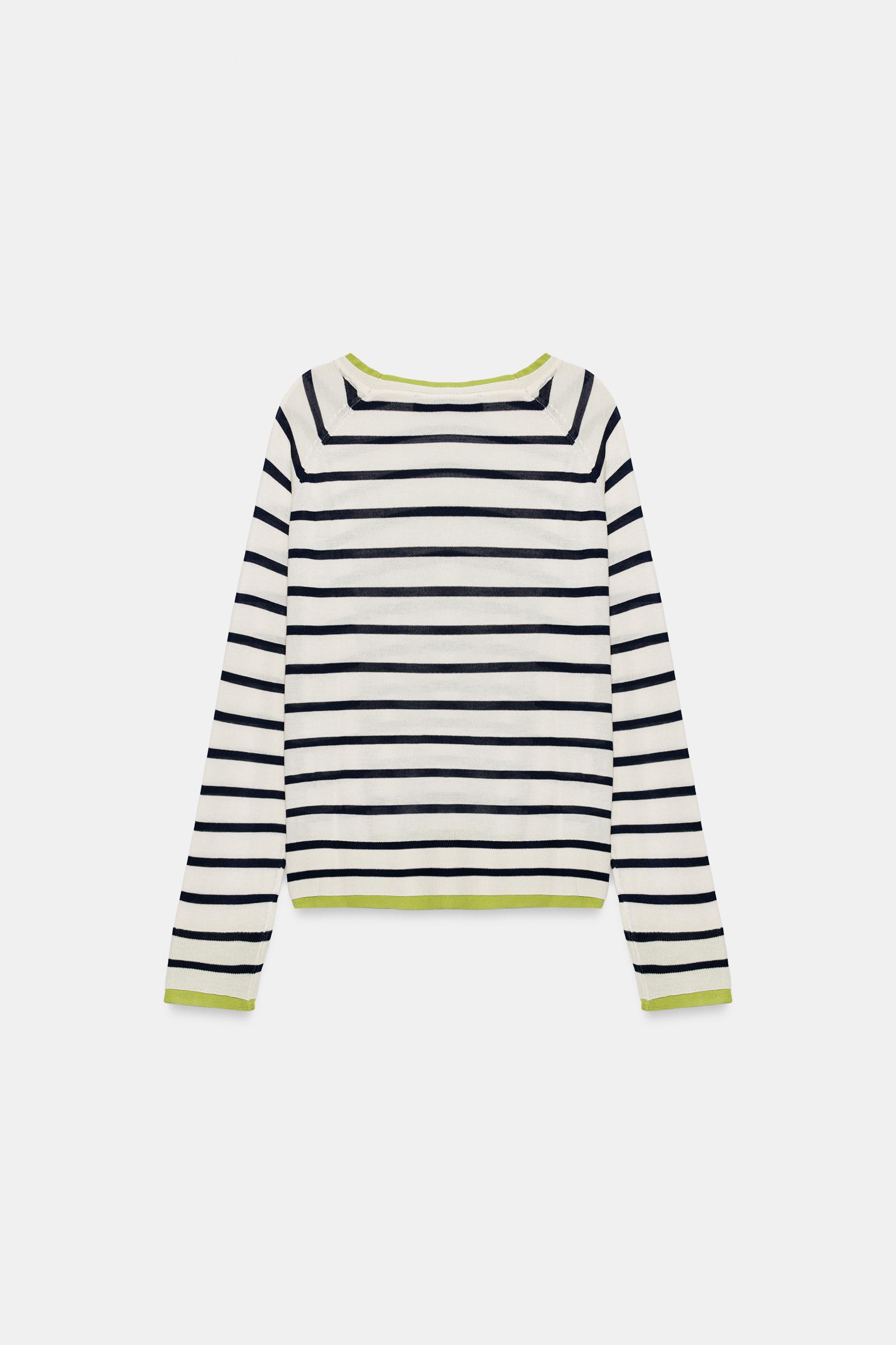 Double-effect jumper made of knit fabric. Round neck and long sleeves. | Zara US