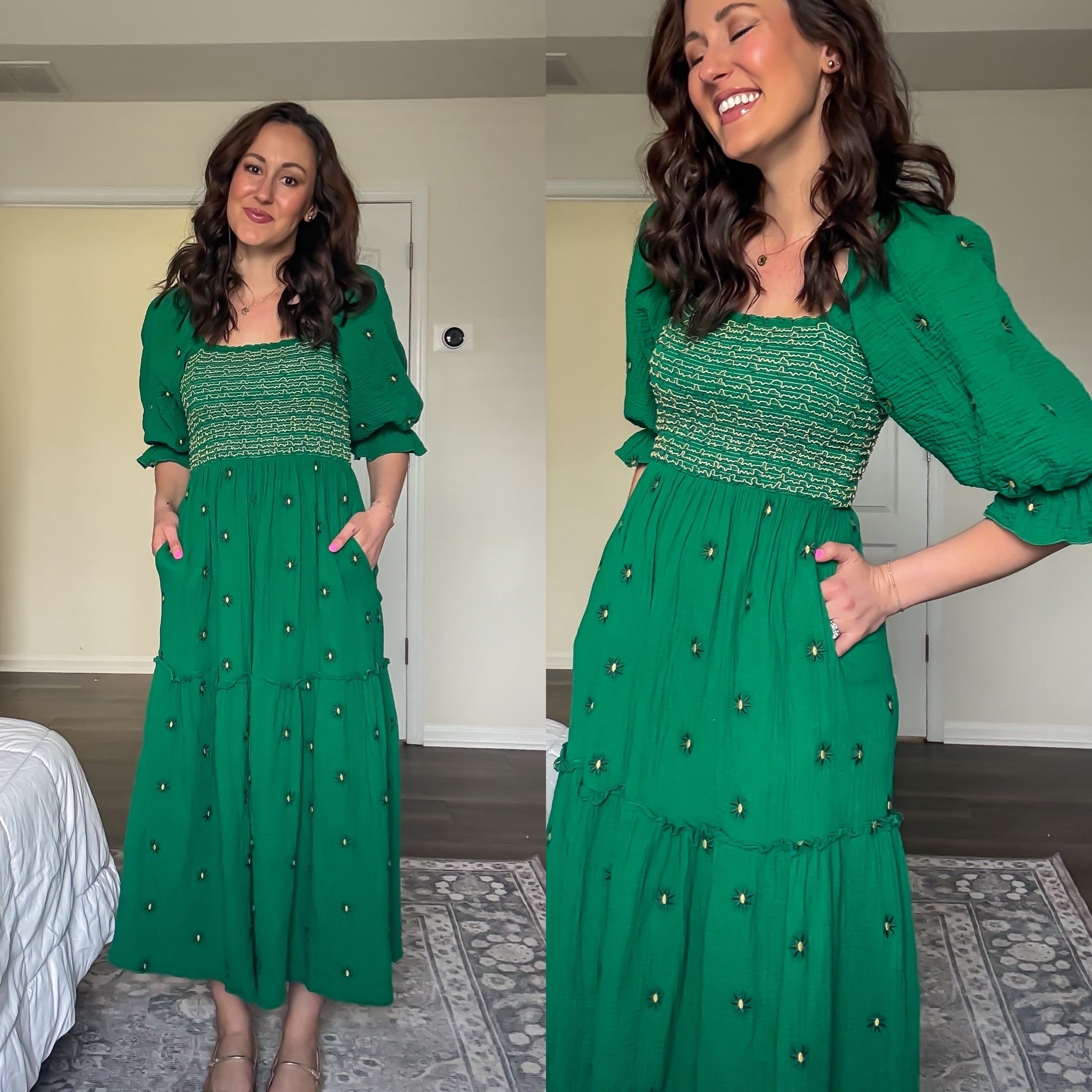 Spring dress from Amazon with puff sleeves + smocked top 

#LTKdayinmylife #LTKmomlife #LTKSeasonal