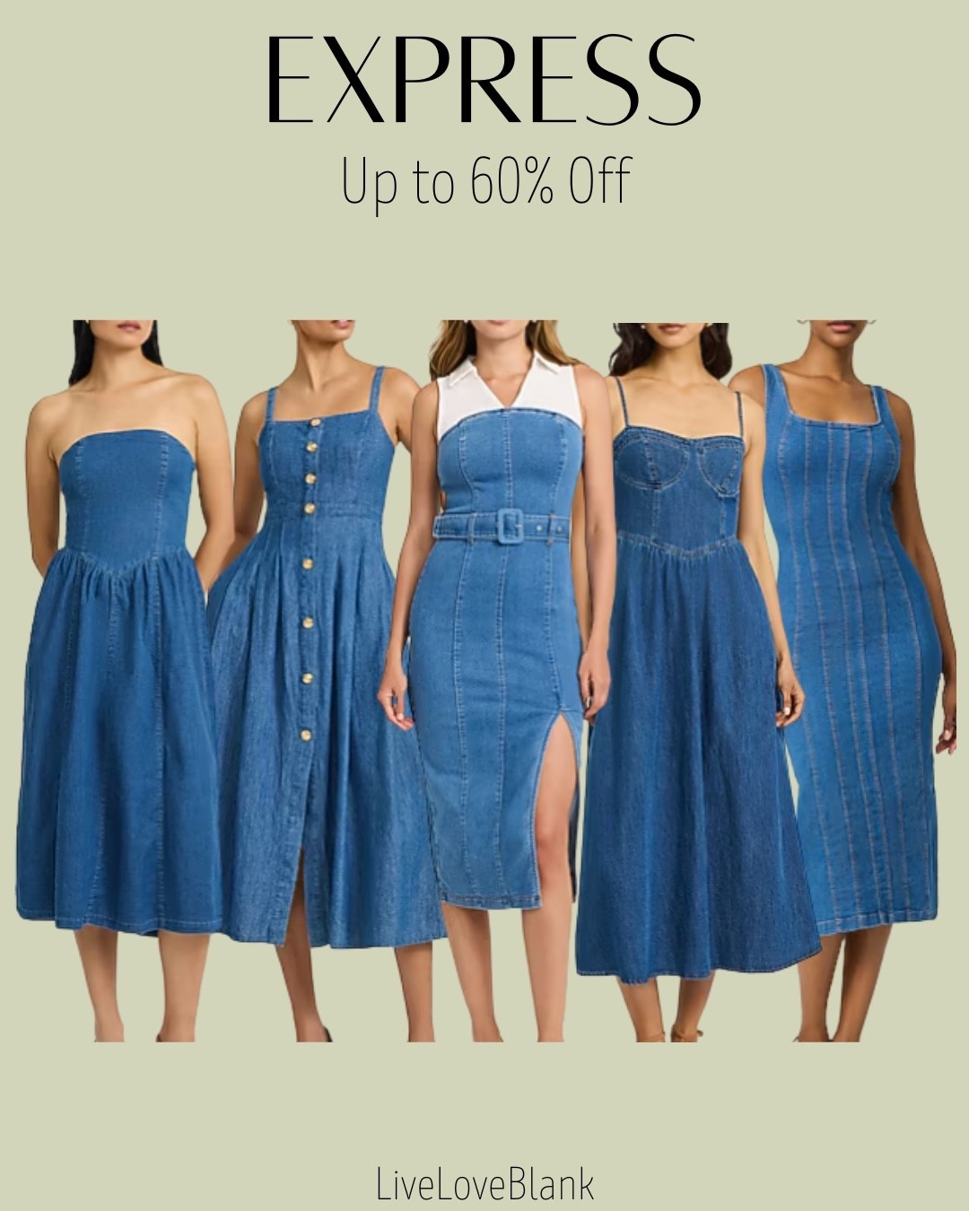 Express denim dresses
Save up to 60%

#LTKSaleAlert #LTKSeasonal #LTKootd