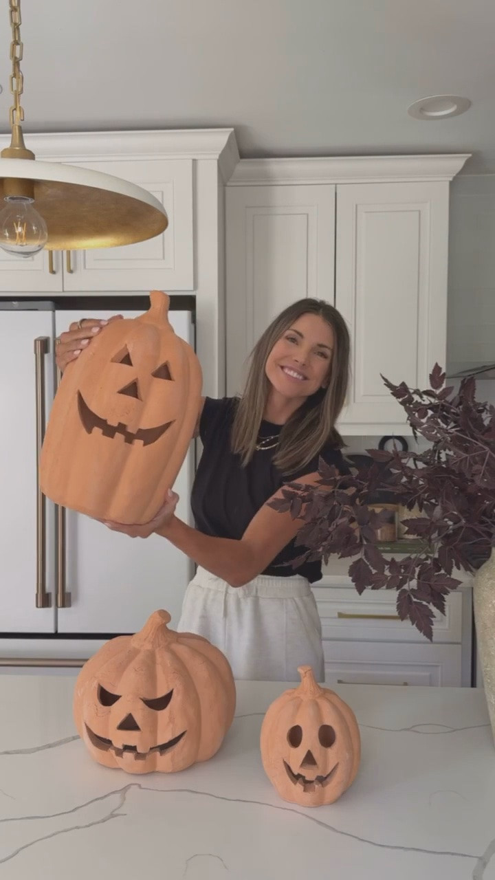 The cutest terracotta pumpkins!! Look identical to the designer version but a fraction of the cost!! They were a a top seller last year, and sold out very fast. Grab them now and thank yourself later!

#LTKHome #LTKSeasonal