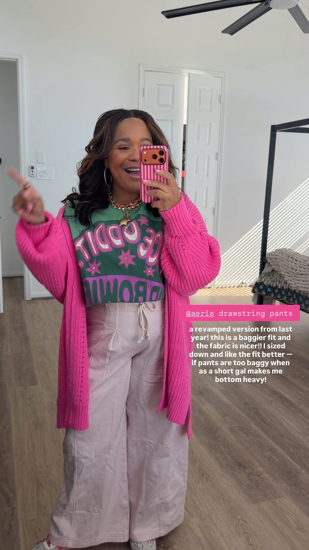 POSTPARTUM FRIENDLY: always a big fan of @Aerie pants!! Since these are a baggy fit, I sized down and I’m wearing a small short!

#LTKootd #LTKmomlife #LTKPetite