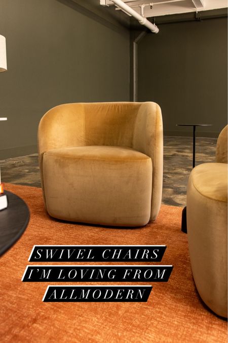 Here’s a round up of some of my favorite swivel chairs from @allmodern! #AllModernPartner #ModernMadeSimple
