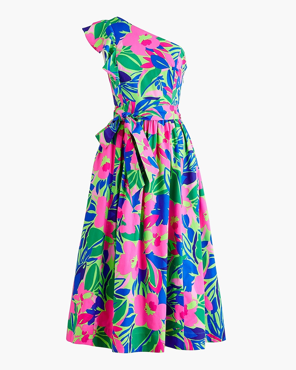 One-shoulder midi dress | J.Crew Factory