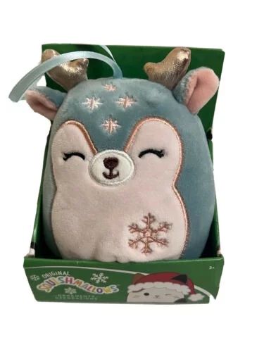 Squishmallows Christmas Ornaments 4" Tanja the Deer Mini Plush Doll (With Display Box) | Walmart (US)