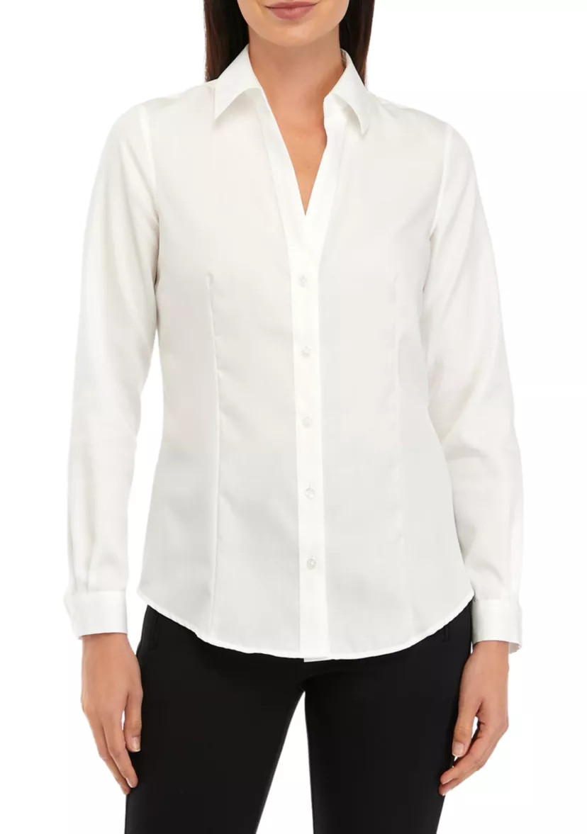 Women's Easy Care Button Front Shirt | Belk
