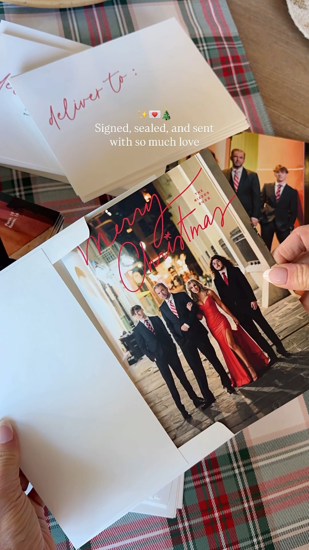 Always a fun challenge to create our Christmas cards every year. The ONE time each year I make the boys dress up! 😅 Minted is always the place I trust our for our printing. 🤌🏼

Holiday cards, Christmas cards, red formal dress, Christmas party dress

#LTKHoliday #LTKHome #LTKSeasonal