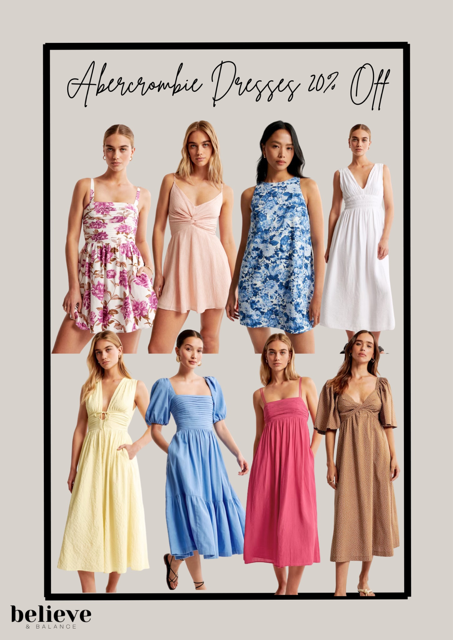Abercrombie is having a sale for all of their summer dresses.  These summer dresses are perfect for a casual outfit or a date night outfit or even a baby shower outfit. Just add a cute summer sandal and a woven bag.  

#LTKsalealert #LTKSeasonal #LTKFind
