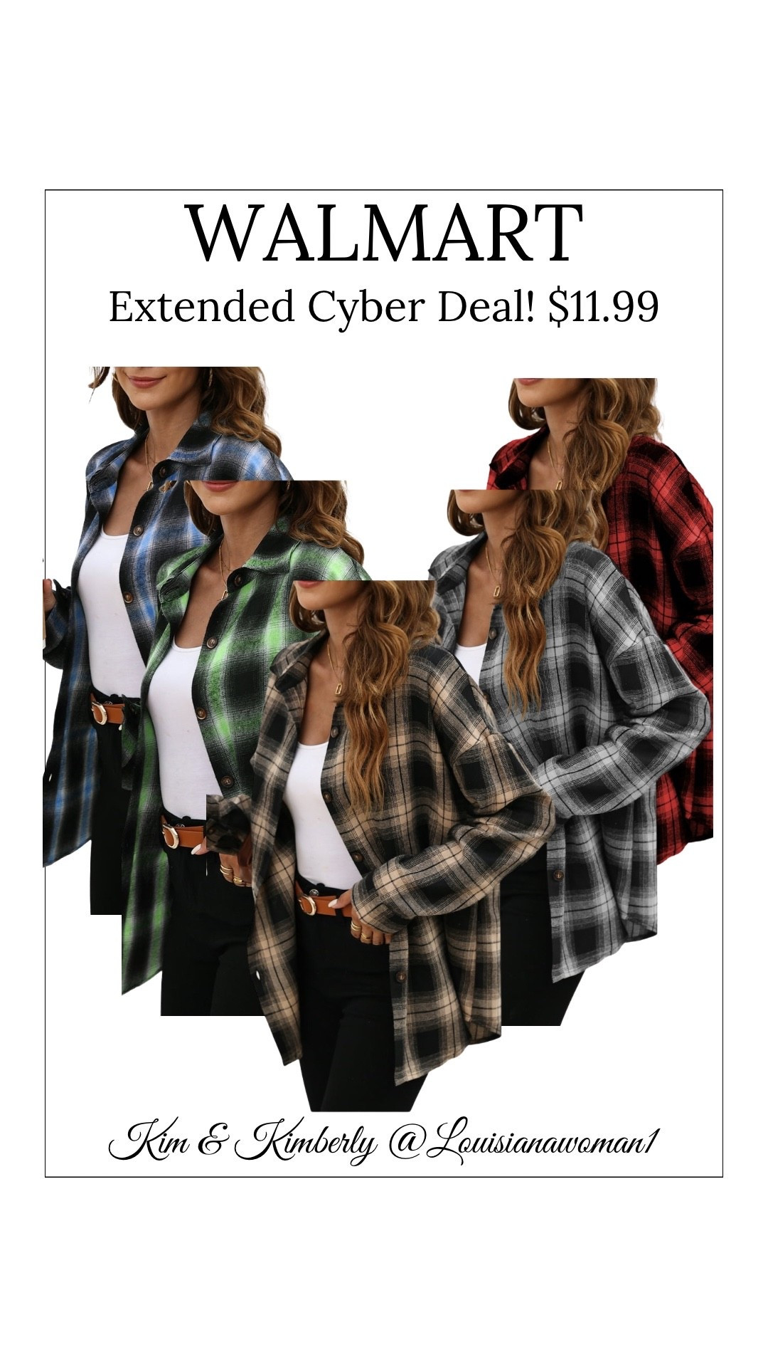 🎅🏼Cyber Monday Extended Deals at Walmart! #cyber #Monday #Extended #Walmart #Deals #womens #flannel #clothes 

#LTKGiftGuide #LTKHoliday #LTKSaleAlert