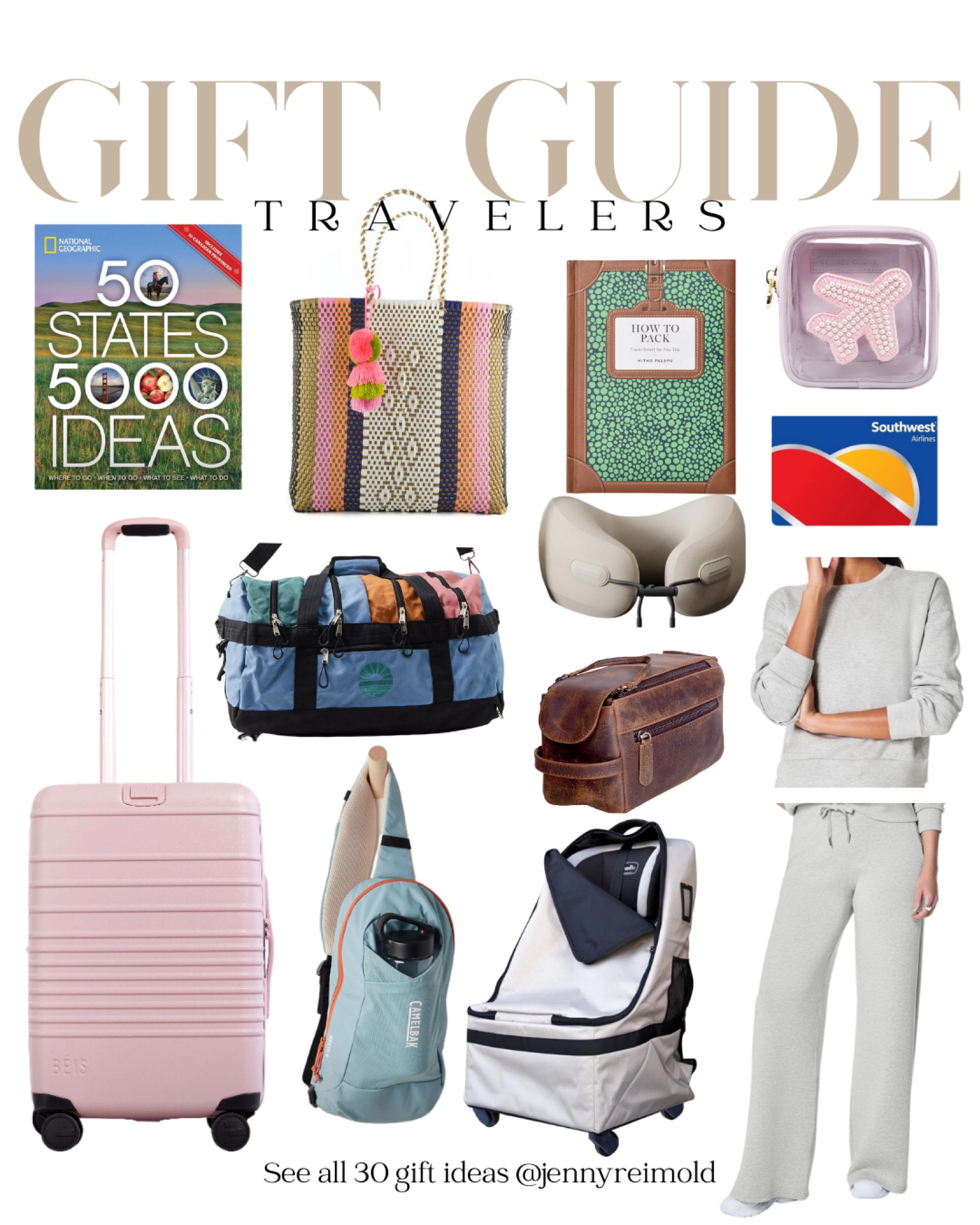 GIFTS FOR TRAVELERS  ... Gift these practical finds for the jet setter on your list. 

#LTKGiftGuide #LTKTravel #LTKSeasonal