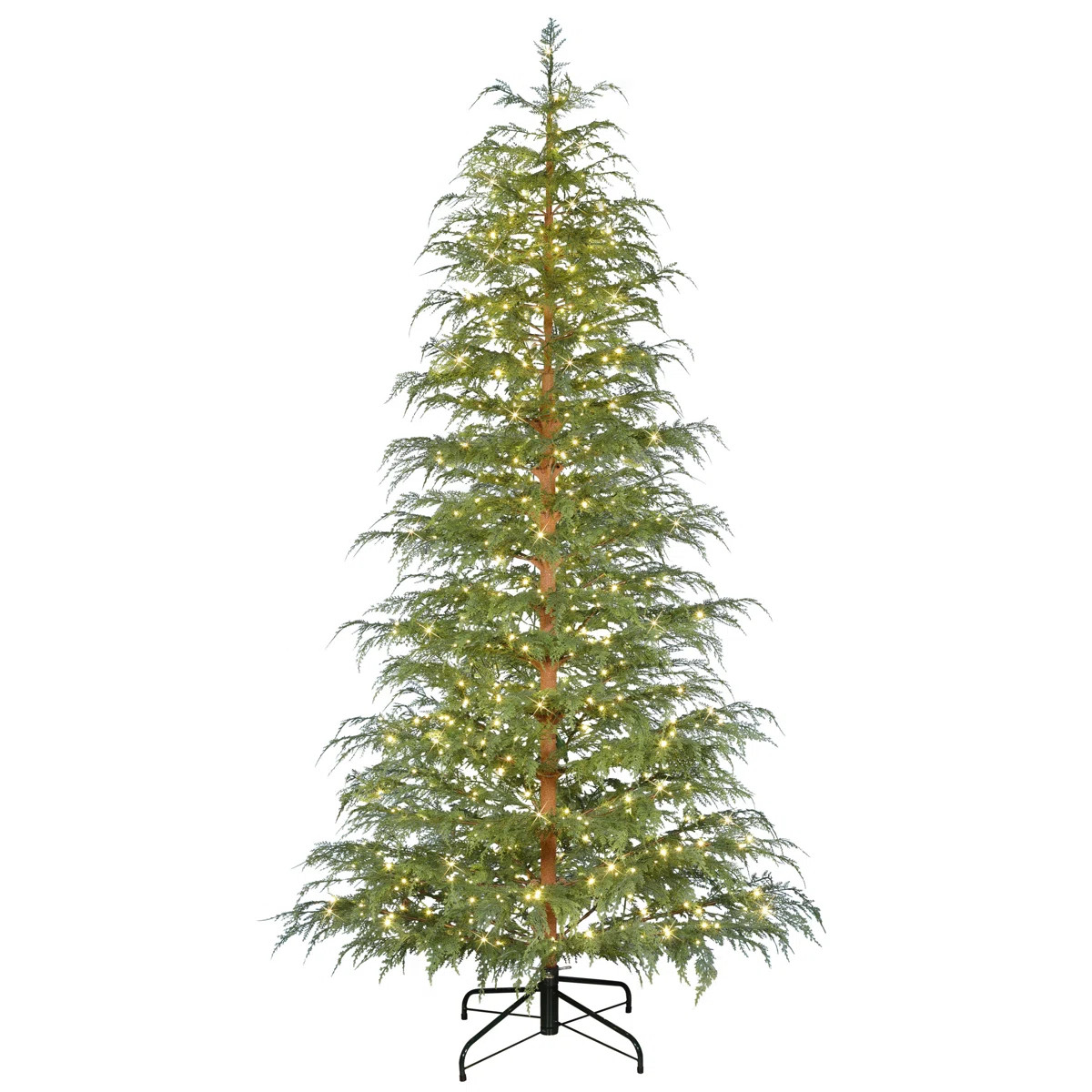 7.5' Pre-Lit Cypress Artificial Christmas Tree With LED Rice Lights | Wayfair North America