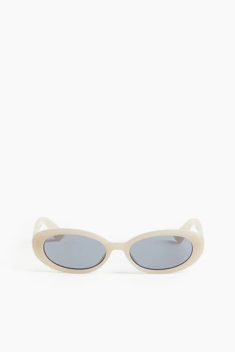 Gafas de sol ovaladas - Beige claro - MUJER | H&M ES | H&M (FR, IT, ES, PT, BE)