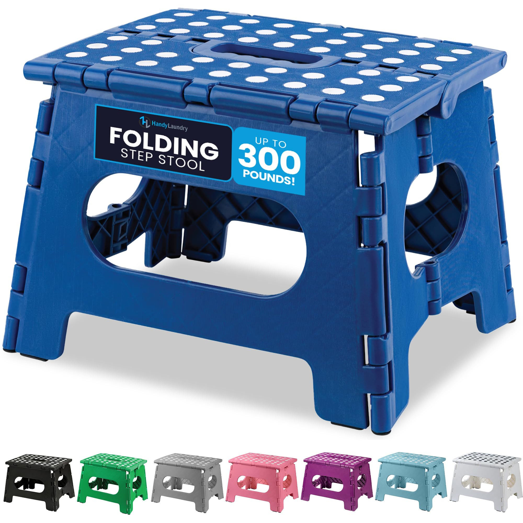 Handy Laundry Folding Lightweight Step Stool is Sturdy Enough to Support Adults and Safe Enough f... | Amazon (US)
