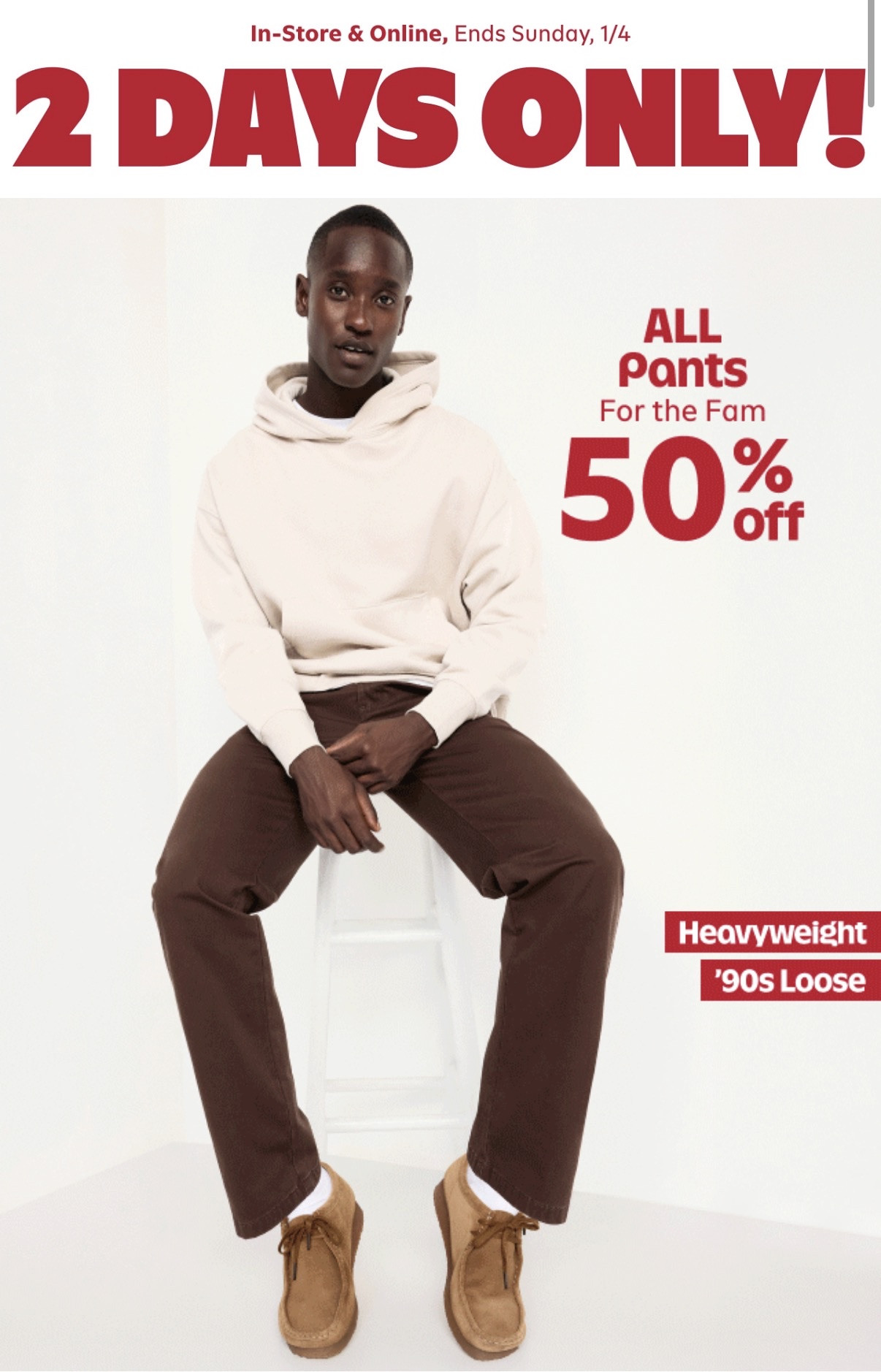 Friendly reminder: sales like this don’t happen often 👏🏽
50% OFF ALL pants at Old Navy — yes, ALL of them.
Perfect time to refresh your closet for work, errands, travel, and mom life.
Everything I’m loving is linked in my LTK for easy shopping.

#OldNavyFinds #OldNavyStyle #ClosetRefresh #SaleSeason #MomFits #AffordableStyle #LTKStyle #LTKSaleAlert #ShoppingWithPriiincesss #AtlantaInfluencer #AtlantaCreator


#LTKSaleAlert #LTKMens #LTKSeasonal