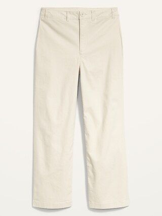 Extra High-Waisted Canvas Wide-Leg Cropped Pants for Women | Old Navy (US)
