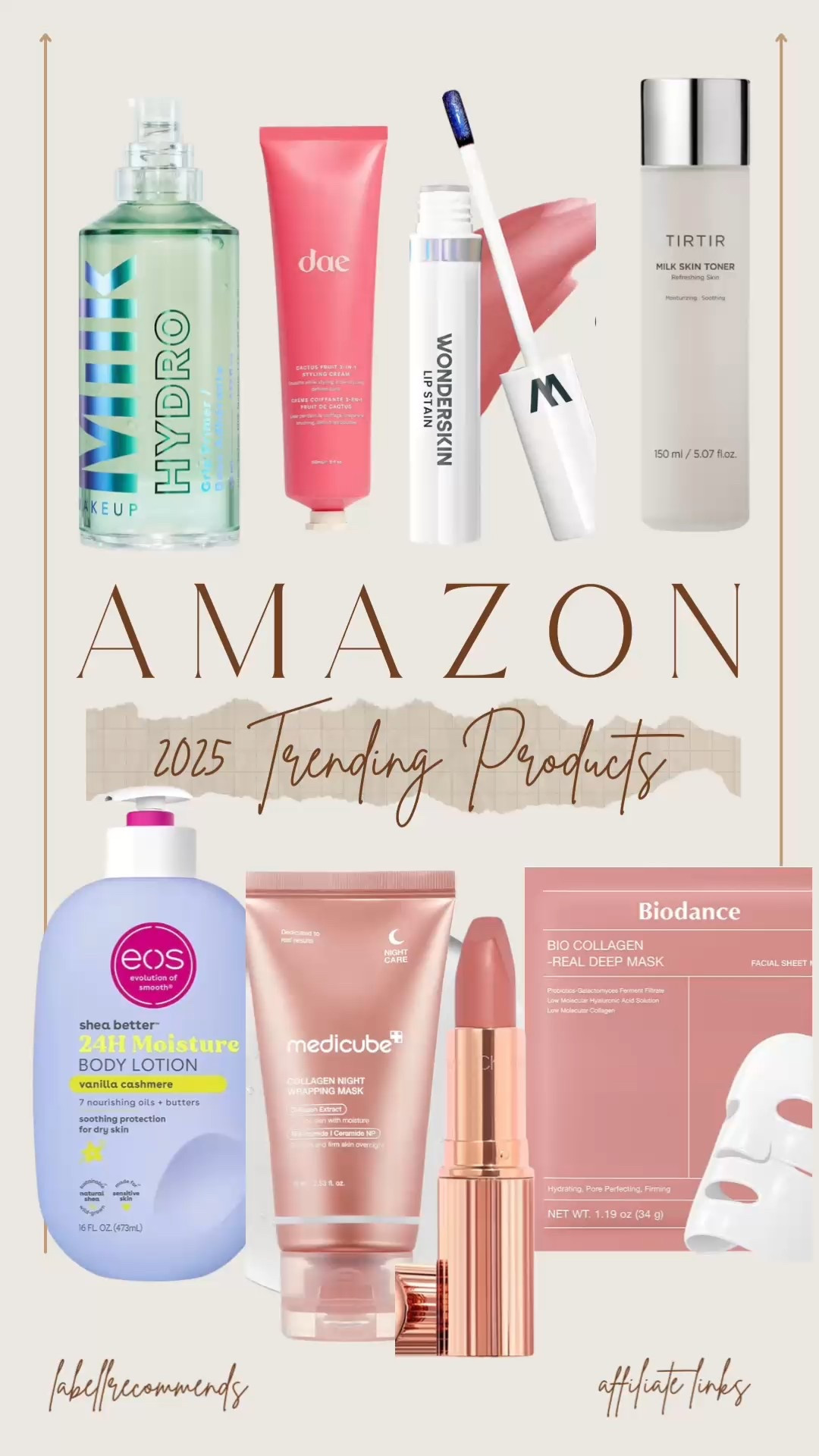 2025 Trending beauty products on Amazon. Face masks, body lotion, lip stain, and iconic lipstick all trending!

#amazonbeauty #trendingproducts #affordablebeauty 

Amazon trending beauty products, affordable beauty, lip stains, lipstick, makeup, skincare



#LTKBeauty #LTKFindsUnder50
