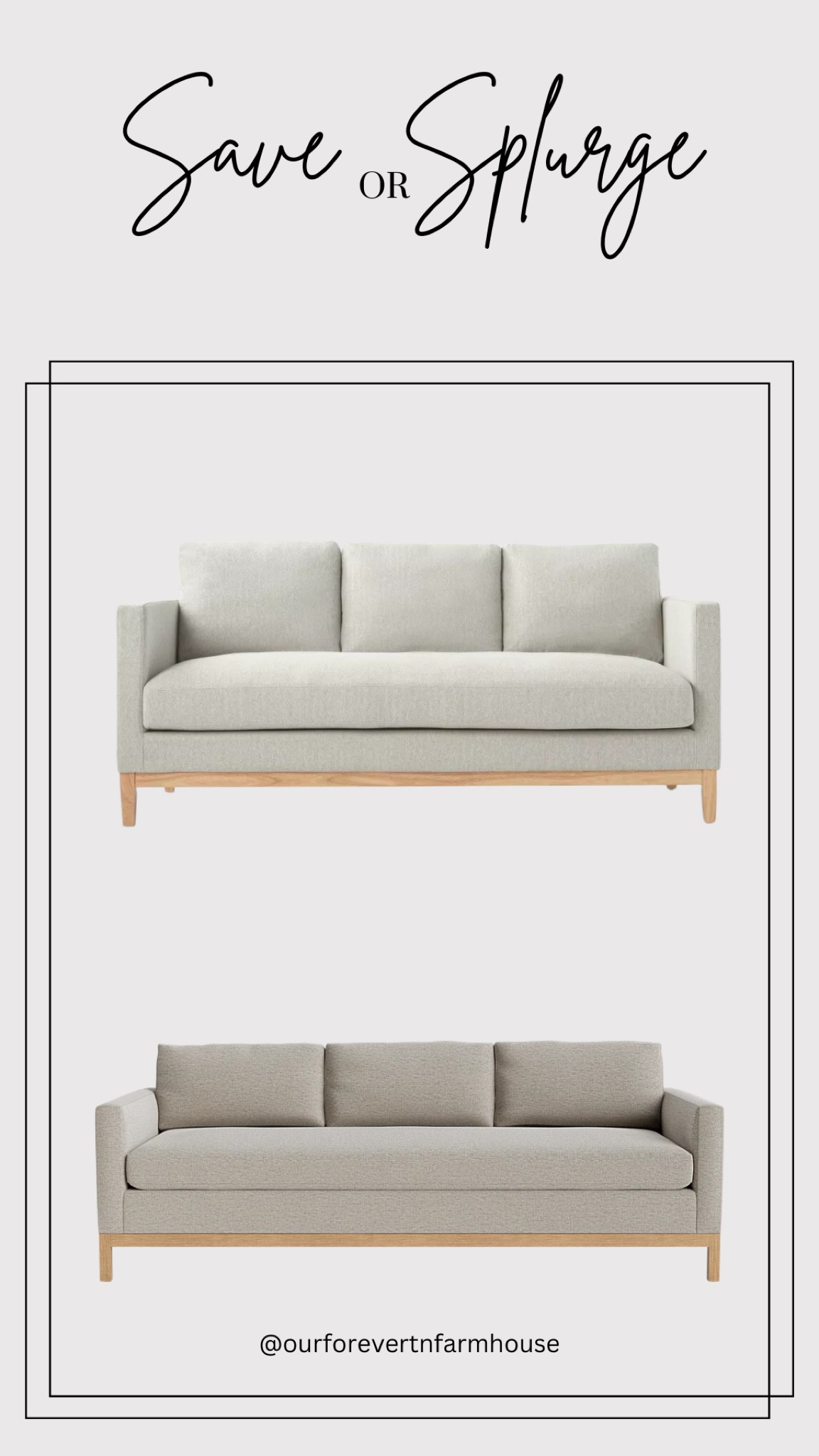 Save versus splurged on this couch. Which do you like better?

#LTKHome