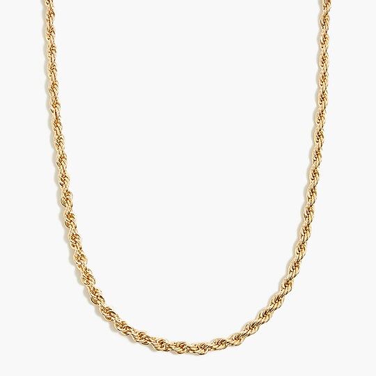 Gold rope necklace | J.Crew Factory