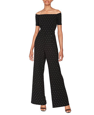 Women's All Over Crystal Jumpsuit | Macy's
