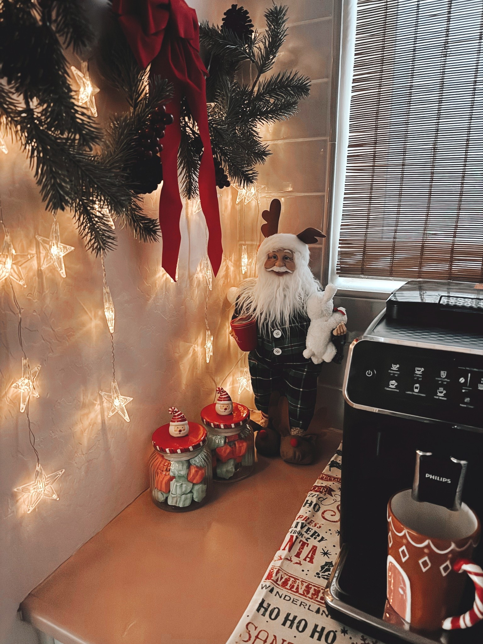 Cozy coffee corner! Loving this pajama Santa ❤️
#coffeecorner #coffeebar #christmascoffeebar #christmascoffeecorner #walmartfind

#LTKHoliday #LTKCyberWeek #LTKHome