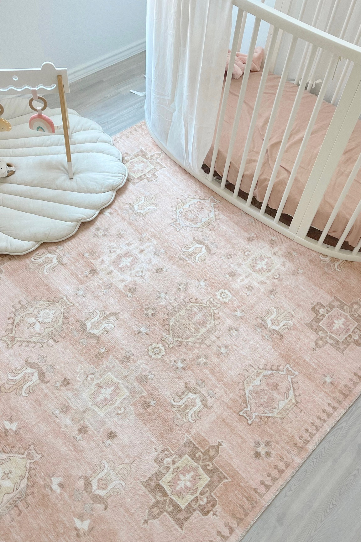 Obsessed with this boho pink rug 🤩🤩

#LTKhome #LTKsalealert #LTKbaby