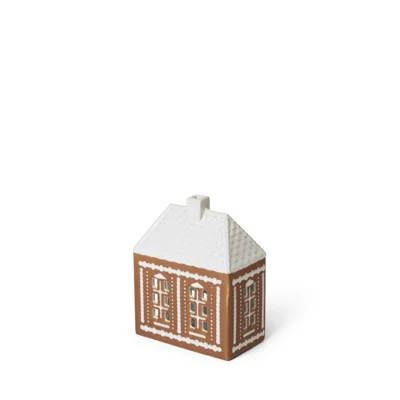Gingerbread 6.1'' H Stoneware Tabletop Lantern | Wayfair North America