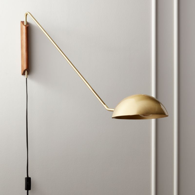 Mantis Swivel Wall Sconce Brass + Reviews | CB2 | CB2