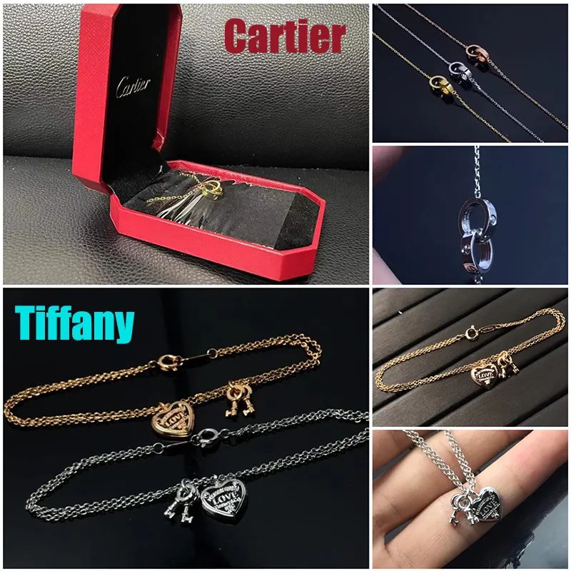 1:1 DUPE Car Tier Luxury Double Ring Bracelet Pendants Ti Ffany Womens Love Bracelet With Gift Bo... | DHGate