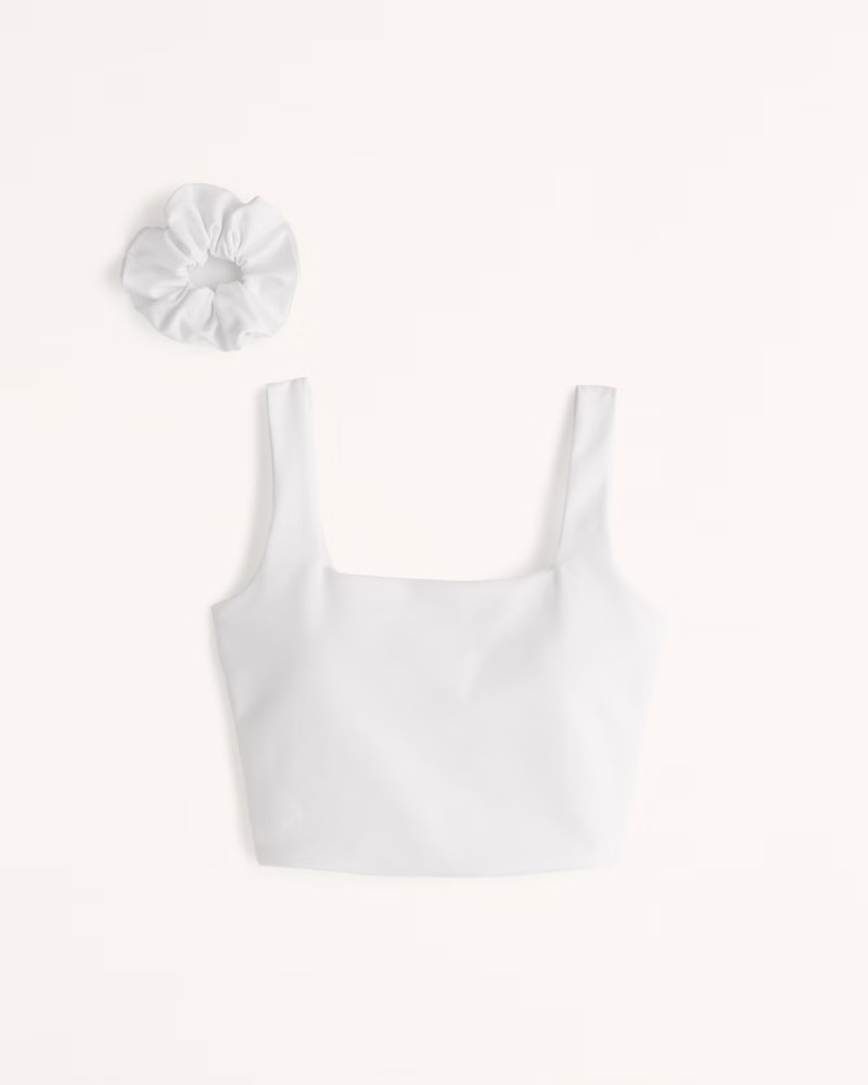 YPB Curve Love Squareneck Slim Tank | Abercrombie & Fitch (US)