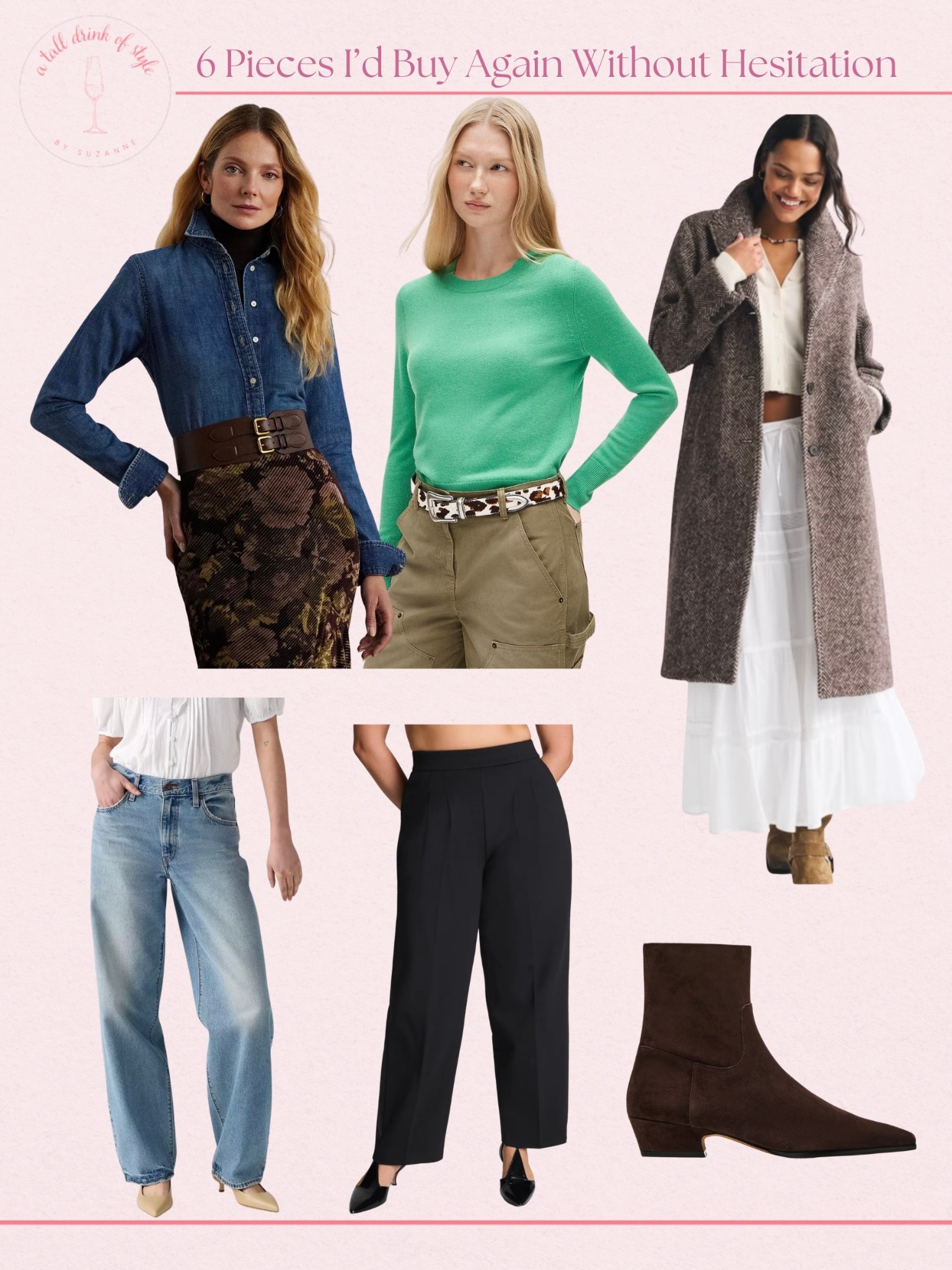 6 pieces I would buy again without hesitation! 

#LTKSaleAlert #LTKTall #LTKOver40