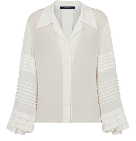 LOUIS VUITTONButton-Up Blouse With Intricate Sleeves | 24S (APAC/EU)