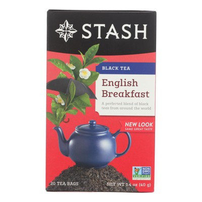 Stash Tea - English Breakfast - Black Tea - Case of 6 - 20 Bags | Target