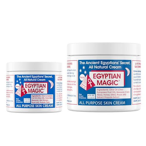 Egyptian Magic - All Purpose Face, Body, and Dry Skin Moisturizing Cream, Skin Protectant for Women & Men, 4 & 2oz Bundle | Amazon (US)