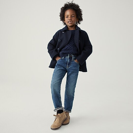 Boys' lined stretch jean in dark wash | J. Crew US
