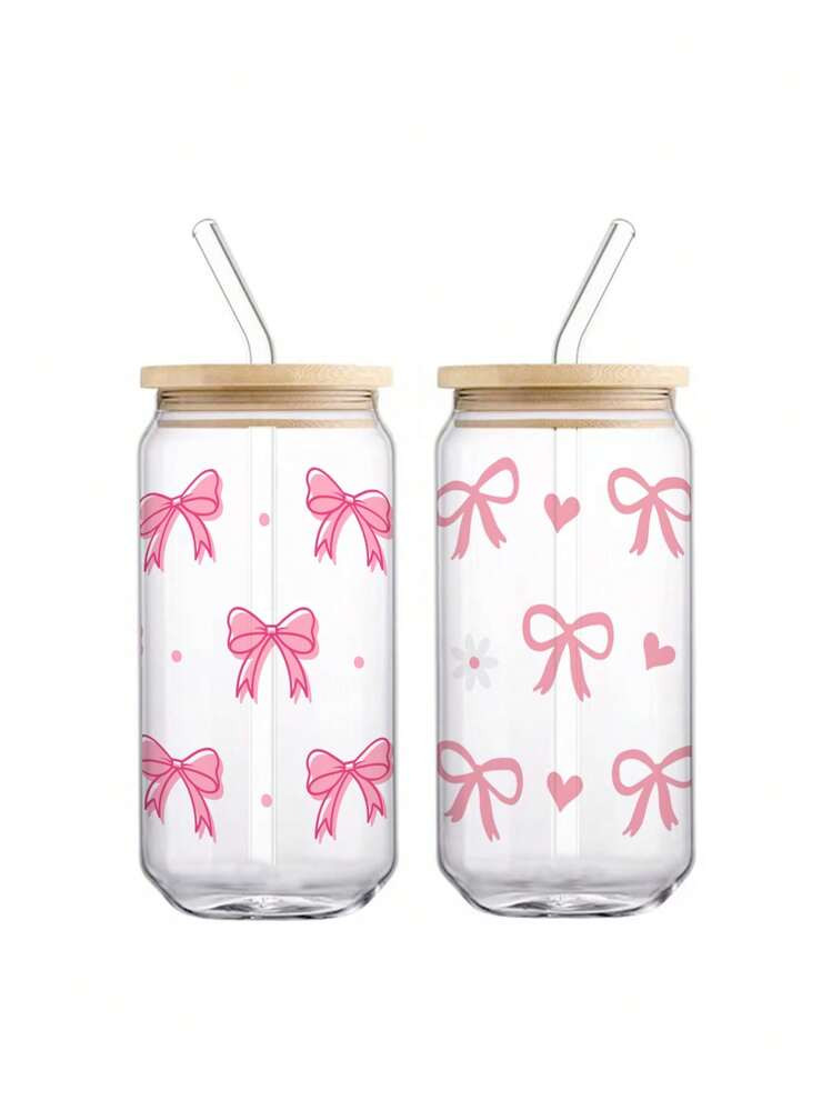 From  $7.33       
    $9.40
   
  -22%
        1pc Cup Glass 550ml, Pink Bow, High Borosilicate ... | SHEIN