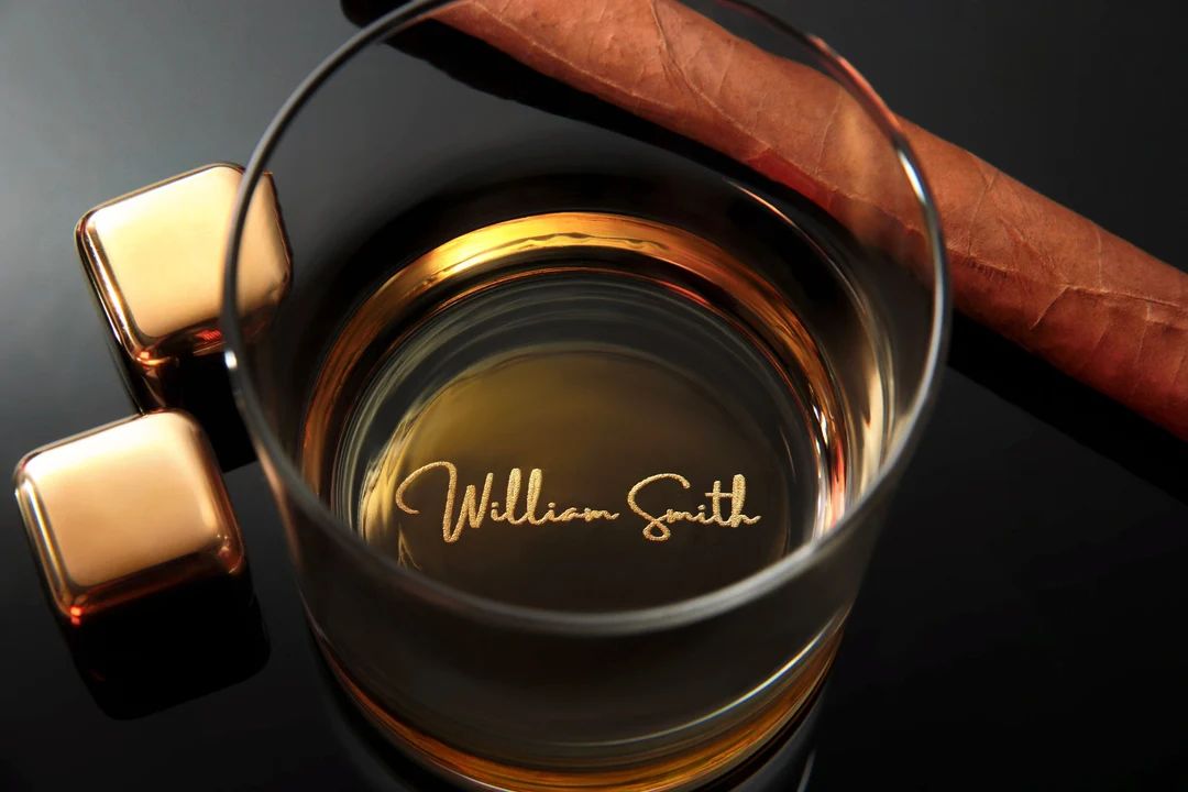 Custom Whiskey Glass With Premium Quality Side and Bottom - Etsy | Etsy (US)